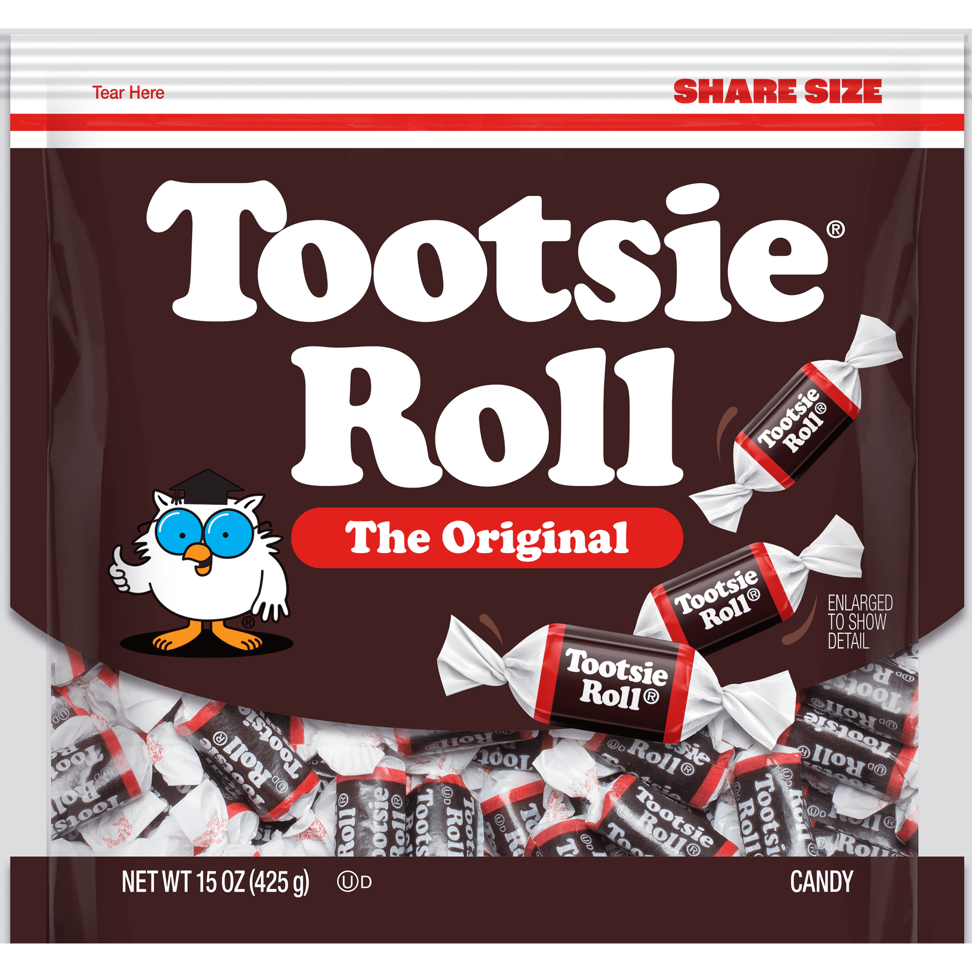 Tootsie Roll The Original Chocolate Midgees, 15 oz. Peanut Free, Gluten Free and Kosher.