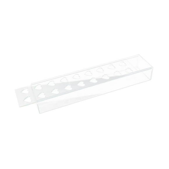 Florero de acrílico Macarena rectangular Para Arreglos Florales 18 hoyos