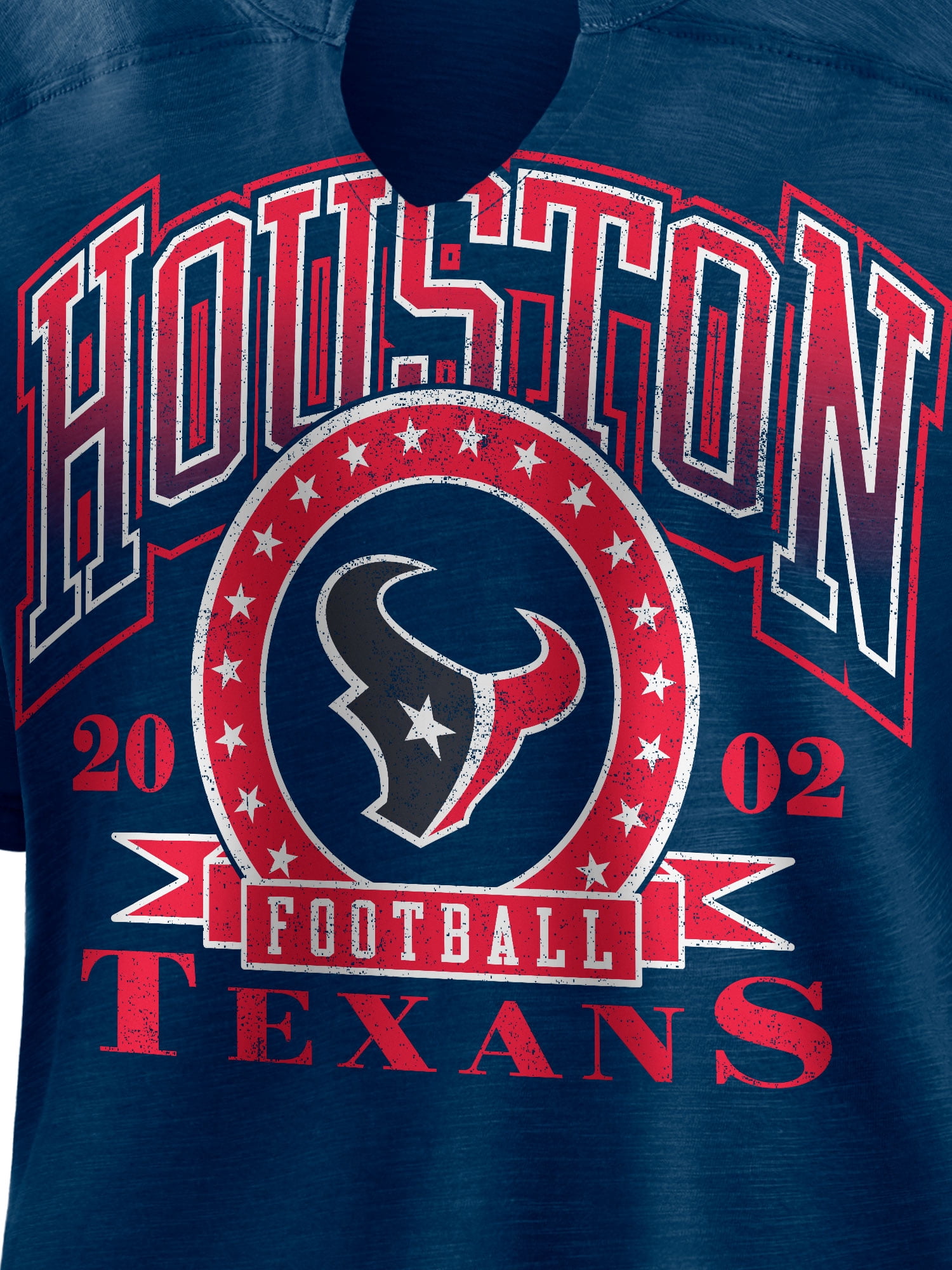NFL Houston Texans Women's Cotton Navy Short Sleeve T-Shirt