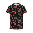 thumbnail image 4 of Wukai Watermelon Youth Unisex Short Sleeve T-Shirt for Boys, Girls, Teens, and Kids-X-Small, 4 of 7