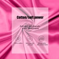 thumbnail image 4 of Sábanas De Tela Sábana de satén rosa de 170x230 cm, 1 pieza, lavable, de poliéster, con diseño en ángulo recto para facilitar la confección de la cama. Rkxzt, 4 of 8