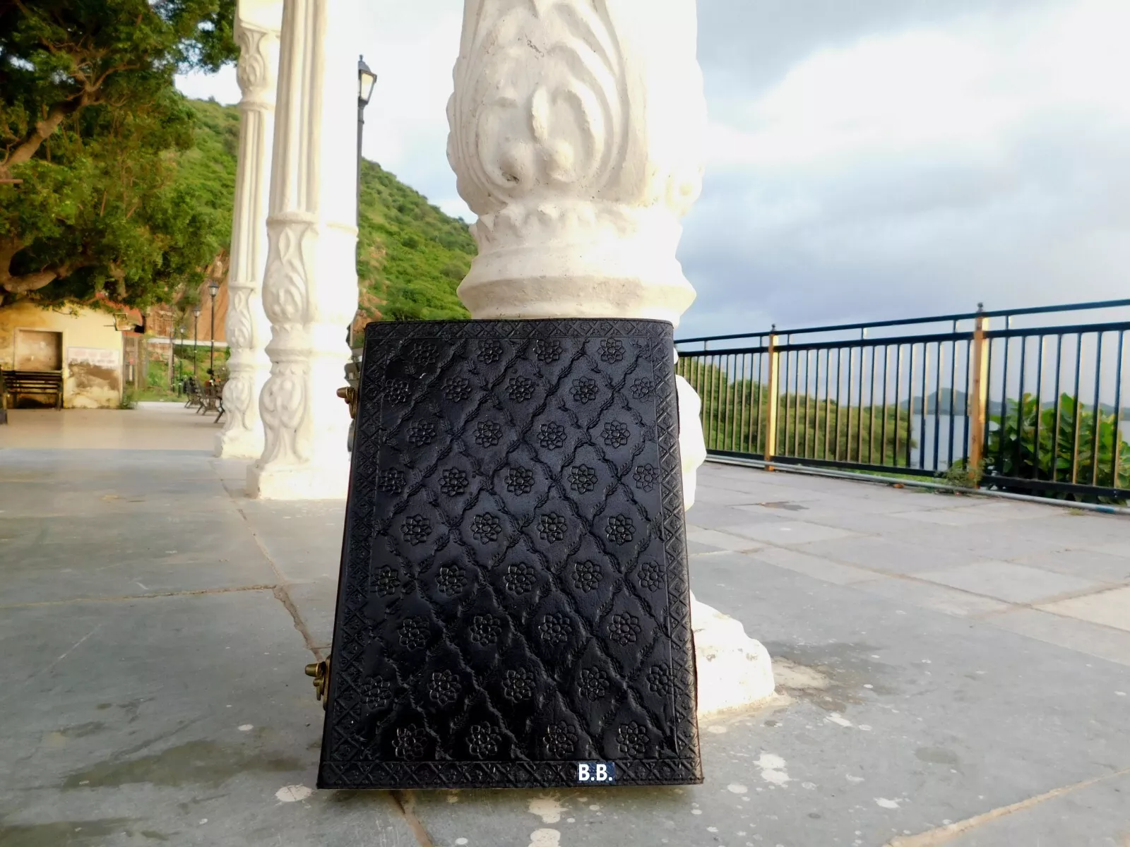 Handcrafted Embossed Design Vintage Leather Bound Journal Unicorn Grimoire Book of Shadow Spell Diary Blank Notebook For Men & Women