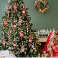 thumbnail image 5 of 6 piezas de piruletas navideñas con forma de bastón de caramelo, adornos colgantes para árbol de Navidad, decoraciones navideñas para el hogar, regalo de Año Nuevo 2024, 5 of 5