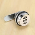 thumbnail image 3 of 20X Alloy Code Combination Cam Lock Keyless Post Mail Box Cabinet RV 3 Dial Silver, 3 of 8