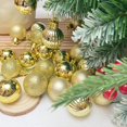 thumbnail image 5 of 24/72 piezas de mini bolas de árbol de Navidad galvanizadas, colgantes para árbol de Navidad, juego de decoración colgante, suministros para adornos para fiestas y festivales, 5 of 5