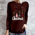 thumbnail image 2 of Oalirro Pink Christmas Tree Top for Women T-Shirts Long Sleeve Holiday Tee Xmas Gift Shirt, 2 of 5