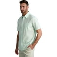 Chaps Men's Short Sleeve Coastland Wash Chambray Button Up Shirt Size