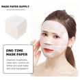 thumbnail image 2 of CIMAXIC 200Pcs Disposable Stretchable Facial Mask Paper DIY Facial Mask Sheet (White),4.72"X3.94"X0.04", 2 of 5