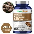 thumbnail image 4 of NusaPure Shiitake Mushroom Extract 9000mg 200 Veggie Capsules (Non-GMO & Vegan), 4 of 6