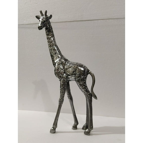 Indiaart12 Metal Giraffe Sculpture, This Table top Works Well as a Unique Accent at Your Home or Party. Best Suited for Indoor use.(Sliver)