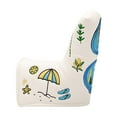 thumbnail image 2 of Golf Putter covers for head Closure Embroidery Elements Pattern Golf Head Cover Waterproof Brands - white, 17x13x9cm, 2 of 7