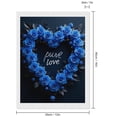 thumbnail image 2 of Diamond Art Kits for Adults, Blue Rose Heart Pure Love 5D Diamond Painting Kits for Adults Beginners, DIY Full Drill Diamond Painting, Gem Art and Crafts 12x16, 2 of 7