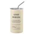 thumbnail image 1 of Tazas térmicas de café con tapa de acero inoxidable de doble capa para cafetería 600ml Lechoso, 1 of 9