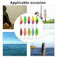 thumbnail image 4 of Necvior 10Pcs Single Hook Trout Spoon Lures Hard Metal Baits Fishing Spinners Hard Baits, 4 of 9
