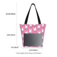 thumbnail image 5 of Kdxio Rabbit Holding Flowers Women Reusable Grocery Bags Foldable Ripstop,Reusable Shopping Bags for Shopping,Gym,Gift, 5 of 8