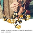 thumbnail image 4 of 10PCS Guitar Strap Lock Buttons Mushroom Style Metal End Pins with Screw for Electric Guitar Bass Ukulele Gold, 4 of 8