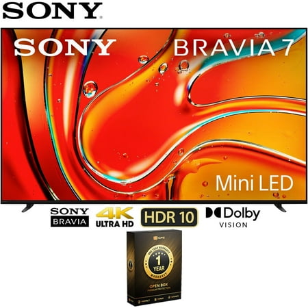 Sony BRAVIA 7 K65XR70 65 inch 4K HDR Smart QLED Mini-LED TV (2024) with 1 Year Warranty