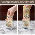 thumbnail image 6 of 6 Pcs Funny Kitchen Towels,Pioneer Flower Floral Print Pattern Microfiber Dish Towels,Kitchen Tea Towels,Kitchen Towel Set (18" X 26"), 6 of 7