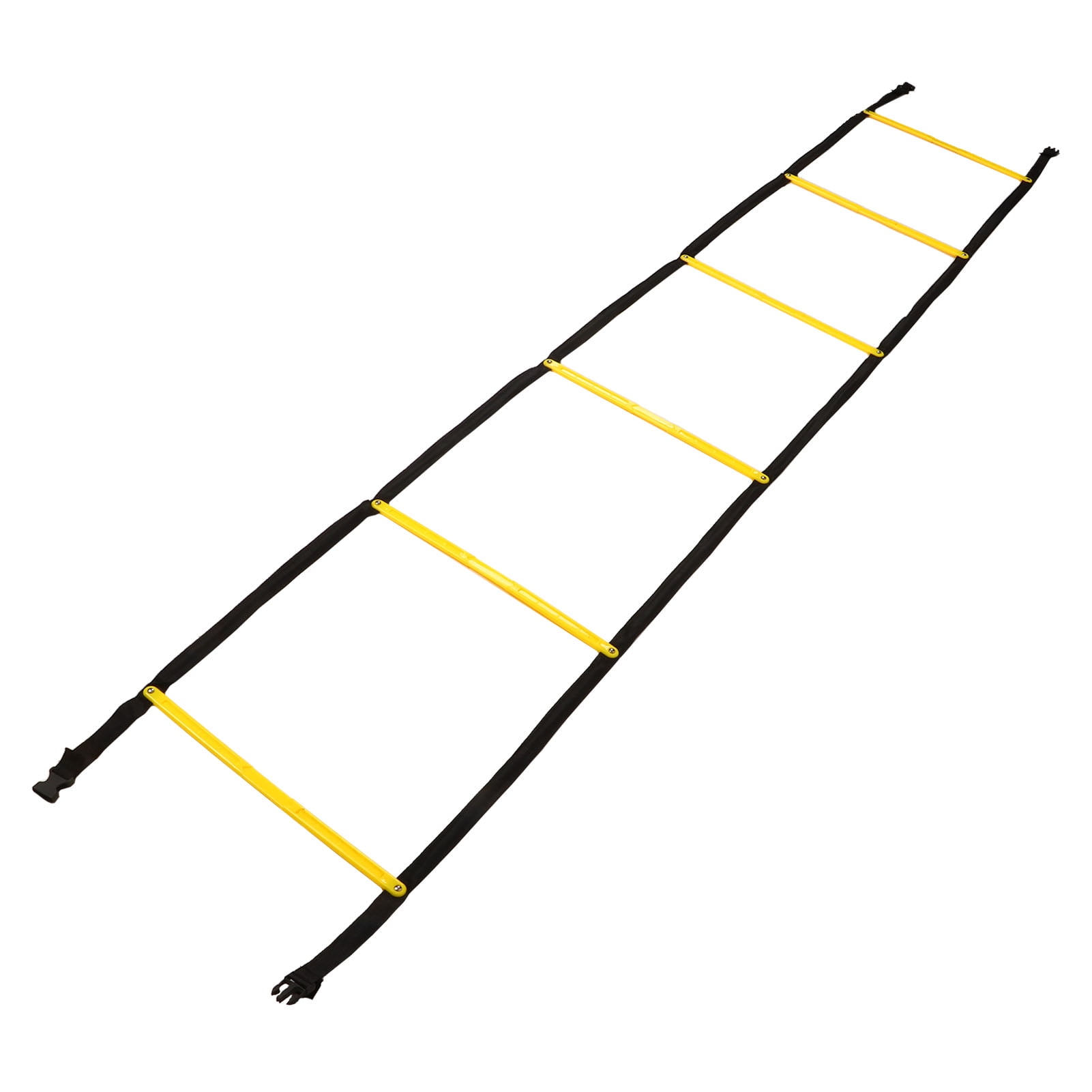 Speed  Training Ladder, Yellow Black Increase Speed  Ladder Portable 2.6m Sturdy PP  For Sports
