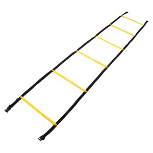 Échelle d'entraînement de vitesse, jaune noir augmentation Écheau de vitesse portable 2.6m Sturdy PP Pour le sport