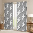 thumbnail image 2 of Erosebridal Hand Drawn Doodle Lightning Black Out Curtains,Gray White Curtains Pack of 2 (42x63 Each) For Boys Kids, 2 of 7