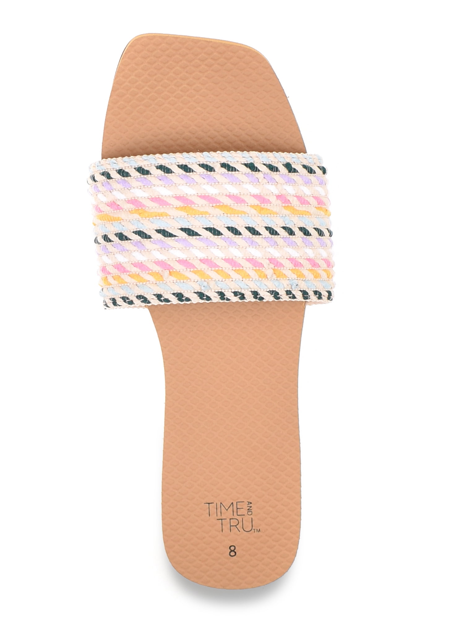 Time and Tru Women's Woven Slide Sandal