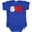 Royal Blue, variant on Inktastic One with Baseball Baby's First Birthday Boys or Girls Baby Bodysuit