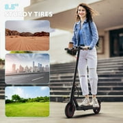 Electric Scooters for Adults, 36V 7.5Ah Battery, Collapsible E-Scooter Max 21 MPH, 350W Motor, Built-in Side Lights