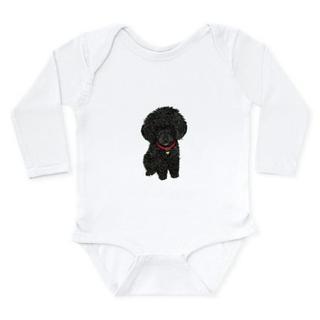 

CafePress - Poodle Pup (Blk) - Long Sleeve Infant Bodysuit