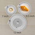 thumbnail image 3 of Woven Cotton Rope Placemats Set of 4, 12-Inch Heat-Resistant Round Place Mats with Hanging Ring, Braided Table Mats for Home Kitchen Party Wedding Tab, 3 of 4