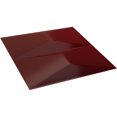 thumbnail image 6 of Ekena Millwork 11 7/8"W x 11 7/8"H Aberdeen EnduraWall Decorative 3D Wall Panel, Gloss Merlot (12-Pack for 11.76 Sq. Ft.), 6 of 6