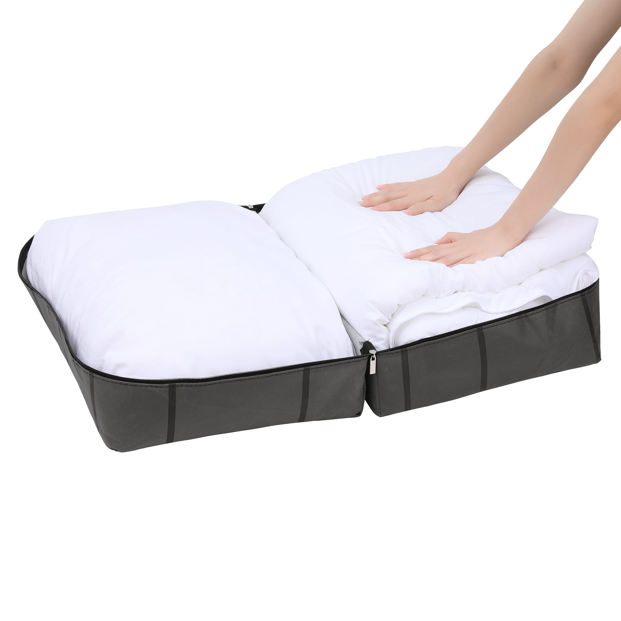 Unique Bargains 1 Pack Clothes Storage Foldable Storage Bags Black 21.5*9*14in