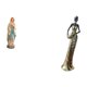thumbnail image 5 of Figura decorativa de María, una mujer tribal africana, escultura vintage de resina, ideal para exhibir en la oficina, el coche o el hogar., 5 of 8