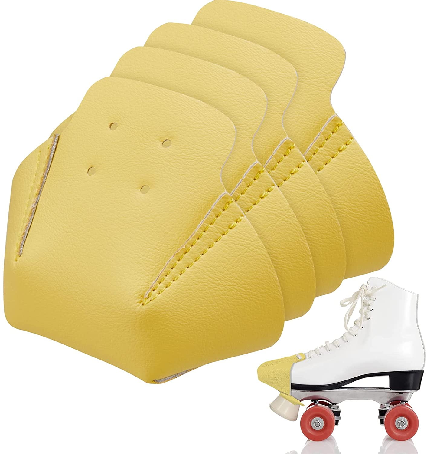  Kisangel 2 Pairs Skate Boots Cool Roller Skating Skating Toe  Ice Toe Guard Skates Toe Caps Sneaker Toe Covers Roller Skating Shoes  Accessories Skateboard Leather Portable : Sports & Outdoors