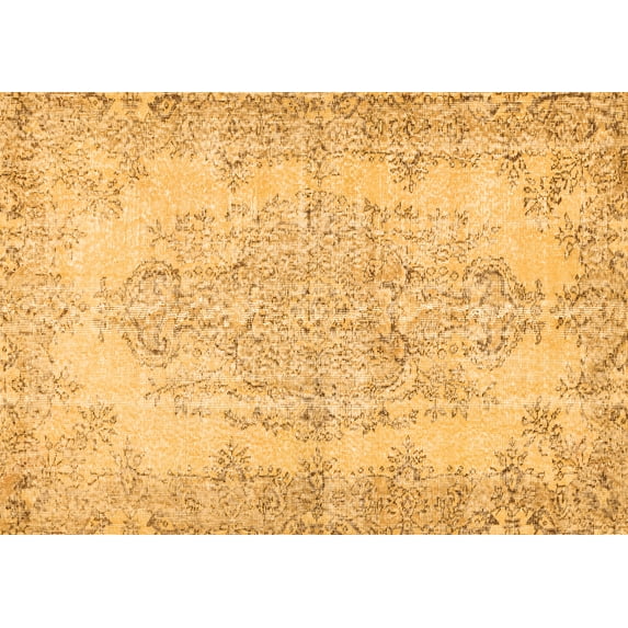 Ahgly Company Indoor Rectangle Persian Orange Traditional Area Rugs, 7' x 10'