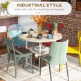 thumbnail image 4 of HOMCOM Table à Manger Industrielle de 39,4 Pouces avec Étagères de Rangement Chêne, 4 of 10