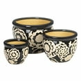 thumbnail image 2 of FLORAL NIGHTS CERAMIC PLANTER SET, 2 of 2
