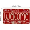 thumbnail image 3 of Valentines Doormat Outdoor 17x29 Inch, Love Heart Floor Decorations Front Door Mat for Farmhouse Home Indoor Outside Entry Welcome Rugs DM191, 3 of 6