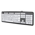 thumbnail image 2 of facefd Computer Large Print Wired Keyboard Fluent Typing Lightweight USB Keyboards Cable Input Equipment Keypad Elderly Weak Sight, 2 of 6
