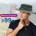 thumbnail image 4 of Limited Time Deal karymi Summer Sun Hat Men's Fishing Hat Men's Sun Hat Anti- Fisherman Hat Sports and Outdoors Summer Clearance Birthday Gifts for Men, 4 of 4
