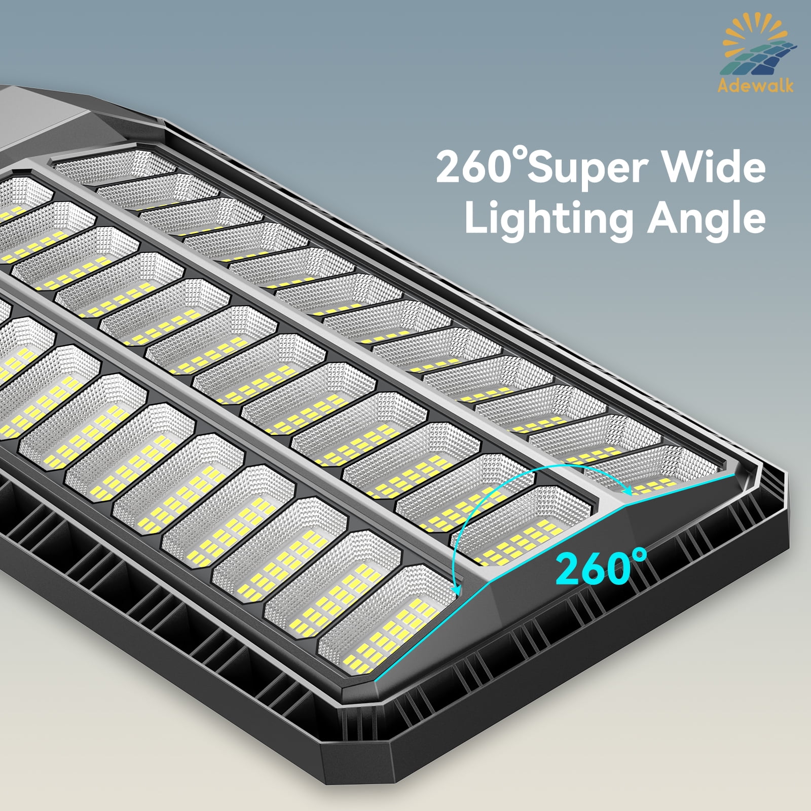 9000W Plus Large Solar Street Light, Super Bright Solar Lights Outdoor, IP67 Solar Parking Lot Lights, Dusk to Dawn Outdoor Lighting Motion Sensor and Remote Control
