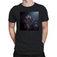 thumbnail image 2 of Parrot Playing Drums in Concert Men's T-shirt, 2 of 3