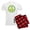With Red Plaid Pant, variant on CafePress - Ukraine Flag Ukrainian Pride Peace Symbol Pajamas - Men's Light Loose Fit Cotton Pajama Set