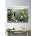 thumbnail image 2 of Sea Maidens - Thomas Bromley Blacklock Poster Wall Art, Modern Wall Decor For Living Room Bedroom, 24x36 UNFRAMED, 2 of 3