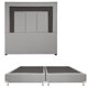 thumbnail image 1 of Box Base Cama King Size + Cabecera Bora Gris, 1 of 7