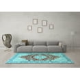 thumbnail image 3 of Ahgly Company Indoor Rectangle Persian Light Blue Traditional Area Rugs, 4' x 6', 3 of 4