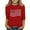 Red a, variant on Spazoro Toddler Girls 3/4 Sleeve Shirts, Spring and Fall Casual Round Neck Graphic Print Fashionable Tops for Girls Black Size 9-10T
