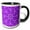 Black/White, variant on 3drose, Dynamic Colorful Abstract Hypnotic Round Mosaic Pattern Background, 15oz Mug