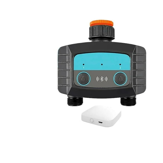 Smart WiFi Water Timer,Sprinkler Timer with BT Hub,2 Outlets Bluetooth Wireless Irrigation Timer ,Easy to Set Up