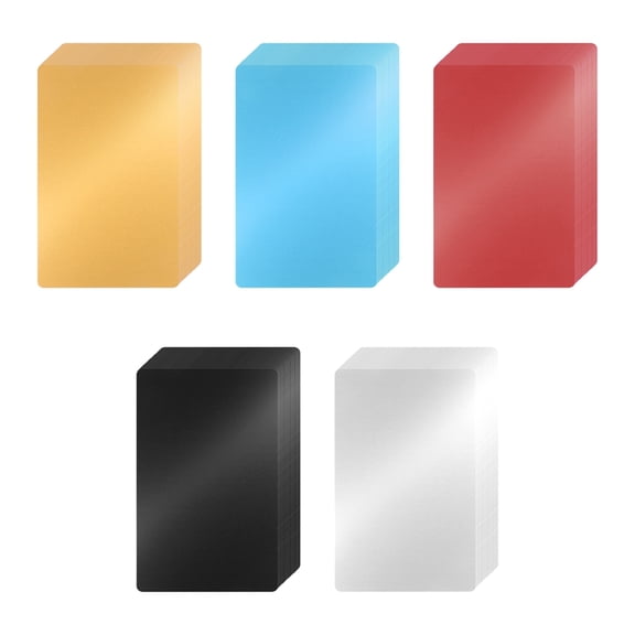 100 Pcs Metal Engraving Blanks Colorful Aluminum Sheet Laser Engraving Business Card DI mj2440